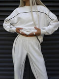 LONG SLEEVE SWEAT SHIRT AND PANTS TWO-PIECE SET